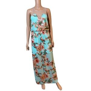 Lush maxi dress sleeveless floral excellent condition woman’s size medium